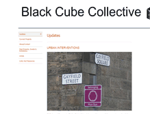 Tablet Screenshot of blackcubecollective.org